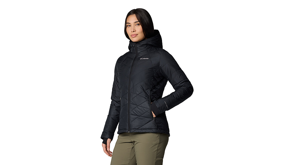 Columbia Heavenly Hooded Jacket - Womens, Black, M, 1738151-012-M
