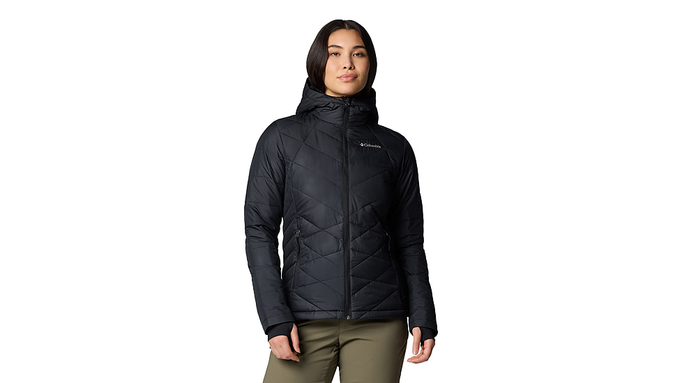 Columbia Heavenly Hooded Jacket - Womens, Black, M, 1738151-012-M