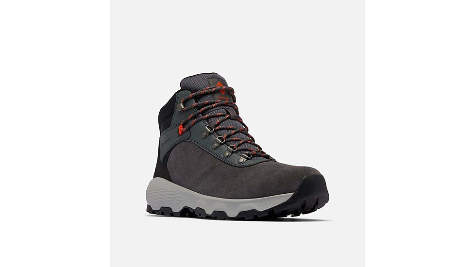 Columbia Newton Wander Boots - Mens, Dark Grey/Red Quartz, 10 US, 2109441-089-10