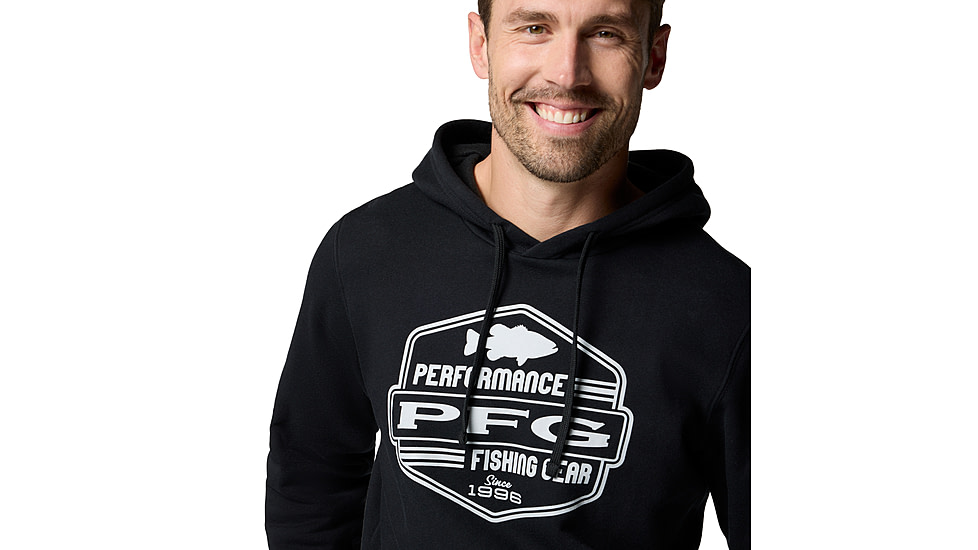 Columbia PFG High Side Hoodie - Mens, Black/High Side, XL, 2121031-010-XL