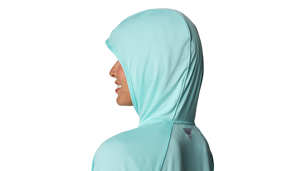 Columbia PFG Tidal Tee II Hoodie - Womens, Gulf Stream, M, 2113691-499-M