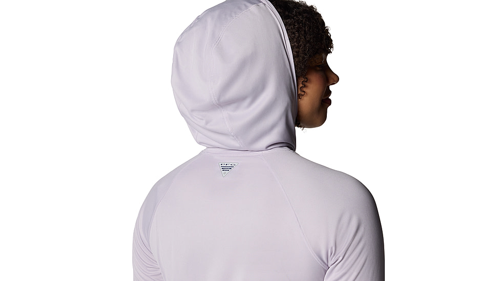 Columbia PFG Tidal Tee II Hoodie - Womens, Lavender Pearl, L, 2113691-551-L