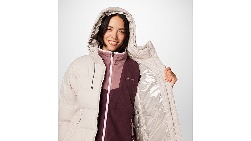 Columbia Pike Lake II Long Jacket - Womens, Dark Stone, Small, 2051351279-S