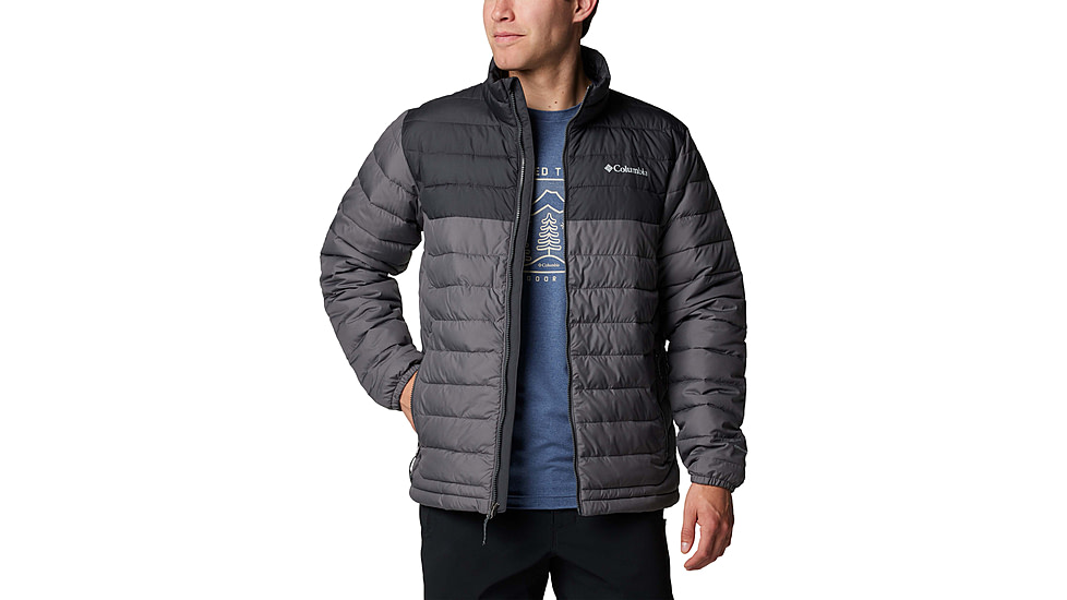 Columbia Powder Lite II Jacket - Mens, City Grey/Shark, Small, 2086961-023-S