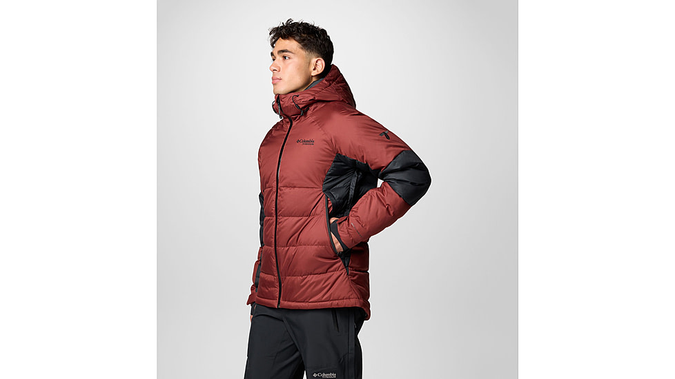 Columbia Roaring Fork II Down Jacket - Mens, Spice/Black, Medium, 2087341681-M
