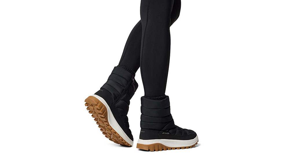 Columbia Snowtrot Mid Boots - Womens, Black/Sea Salt, 8.5 US, 2075111-010-8.5