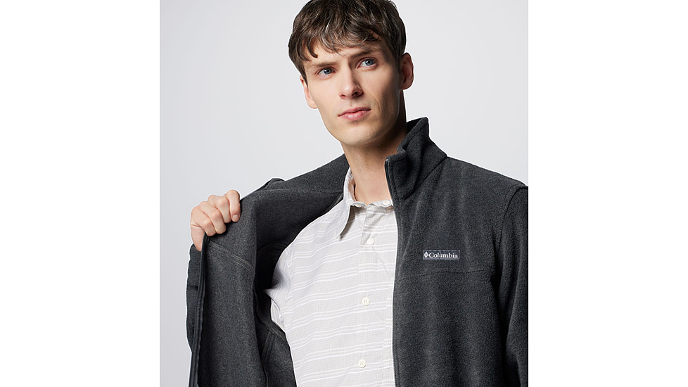 Columbia Steens Mountain 2.0 Full Zip Fleece Jacket - Mens, Charcoal Heather, Large, 1476671048-048-L