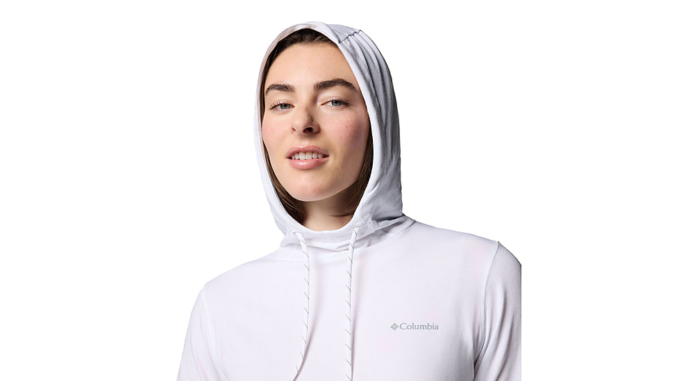 Columbia Sun Trek Hoodie II - Womens, White, Extra Small, 2119751100-100-XS
