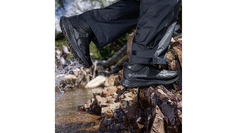 Columbia TRS Outdry Mid Hiking Shoes - Mens, Black/Shark, 10.5 US, 2103761-010-10.5