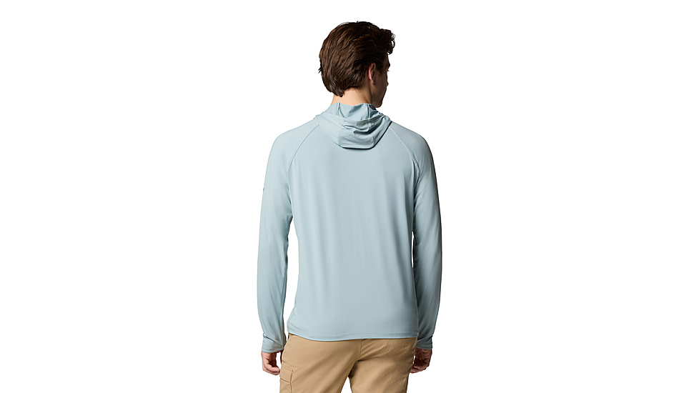 Columbia Wild Cast Sun Hoodie - Mens, Crushed Blue, XL, 2120831-461-XL