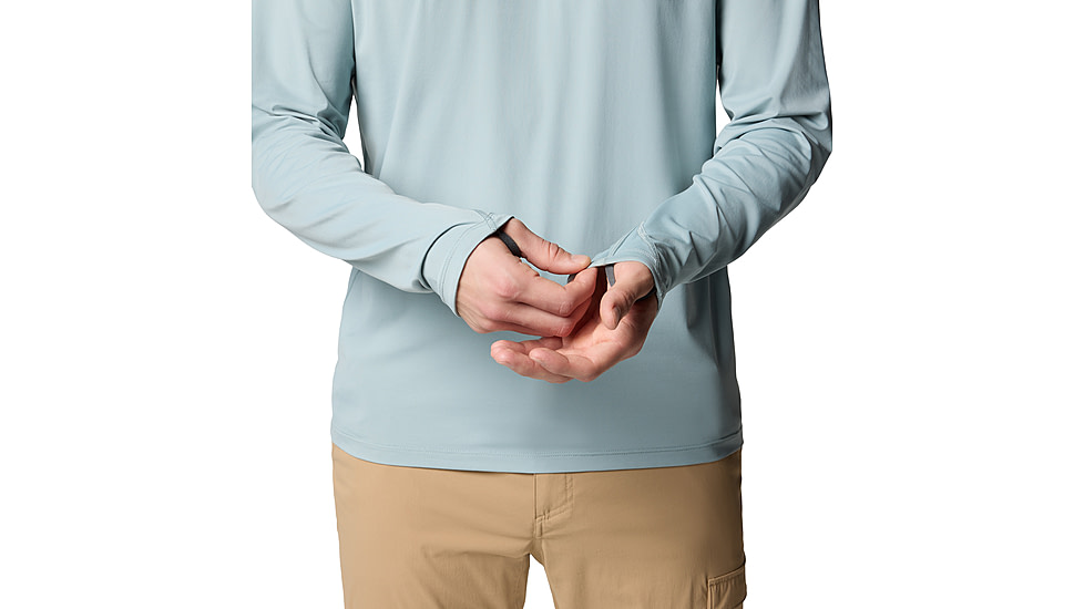 Columbia Wild Cast Sun Hoodie - Mens, Crushed Blue, XL, 2120831-461-XL