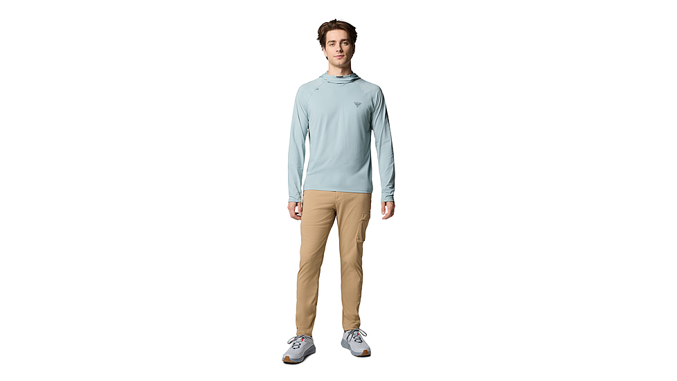 Columbia Wild Cast Sun Hoodie - Mens, Crushed Blue, XL, 2120831-461-XL