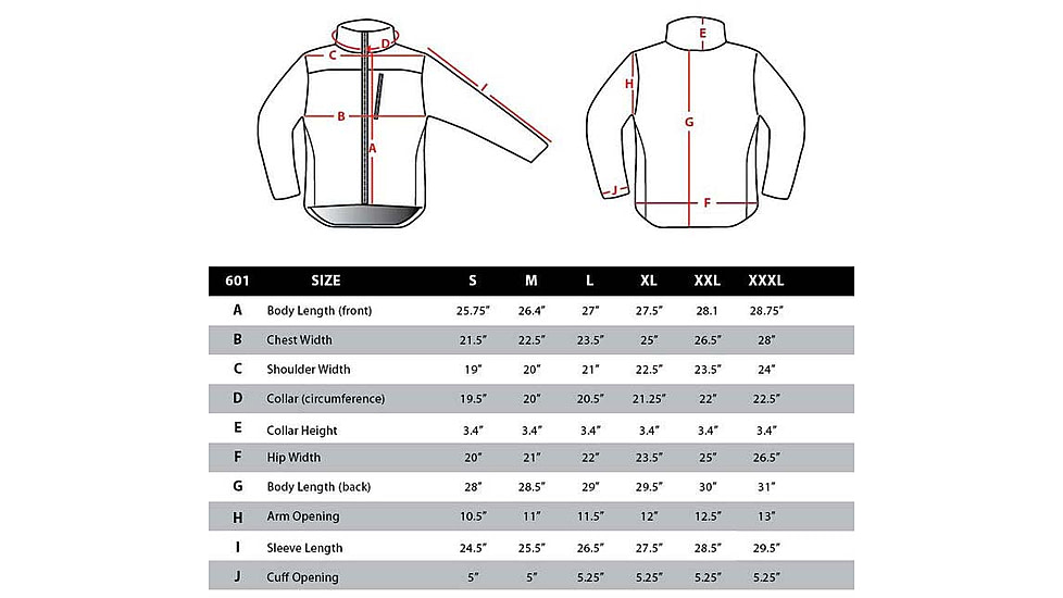 Condor Outdoor Alpha Fleece Jacket, OD, XXXL, 601-001-XXXL