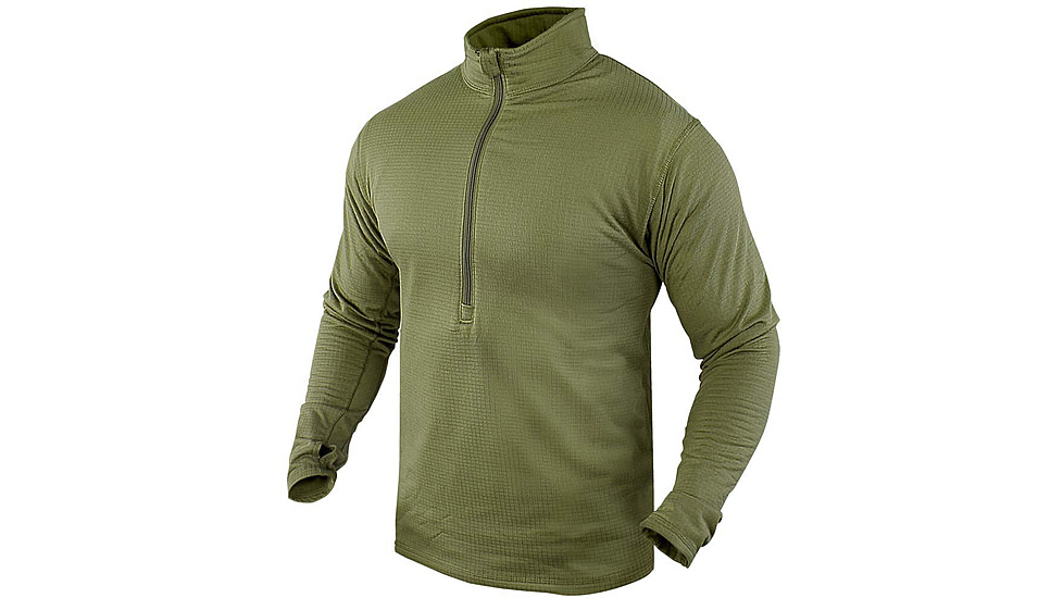 Condor Outdoor - Base II Zip Pullover, Olive Drab, L 603-001-L