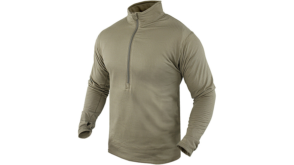 Condor Outdoor Base II Zip Pullover, Tan, Extra Large, 603-499-XL
