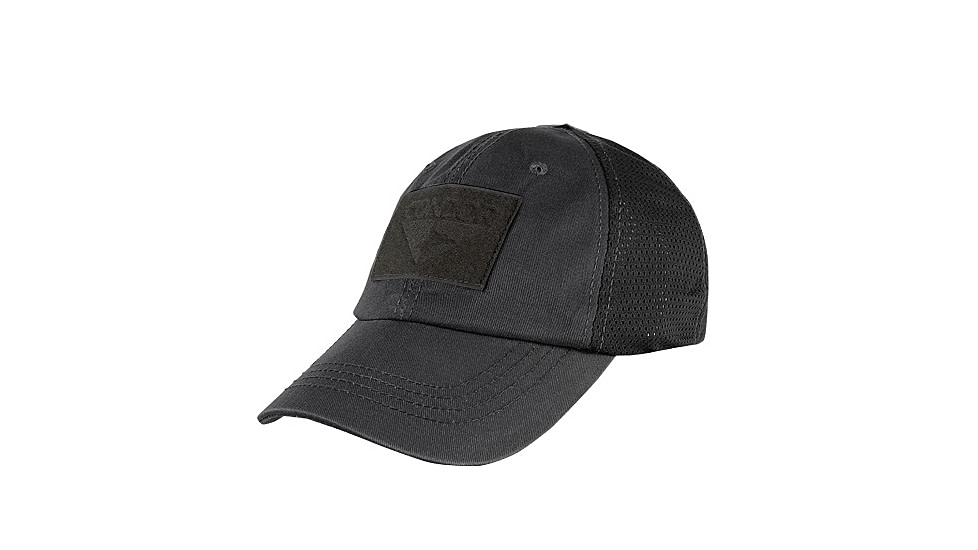 Condor Outdoor Mesh Tactical Cap, Black, TCM-002