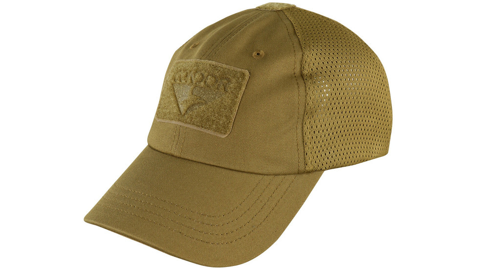 Condor Outdoor Mesh Tactical Cap, Coyote Brown, TCM-498