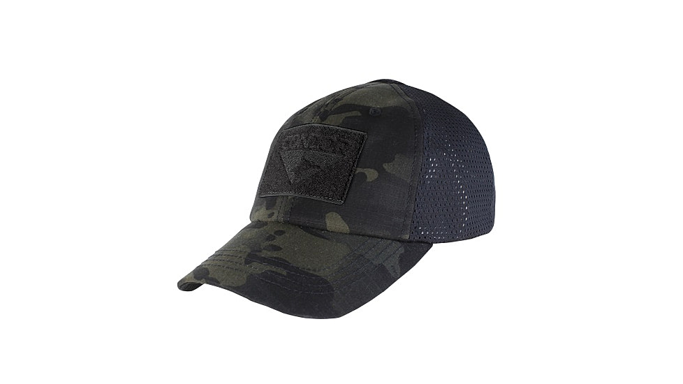 Condor Outdoor Mesh Tactical Cap, Multicam Black, TCM-021