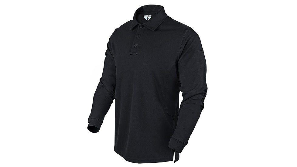 Condor Outdoor Performance Tactical Polo Long Sleeve, Black, 4XL, 101120-002-4XL