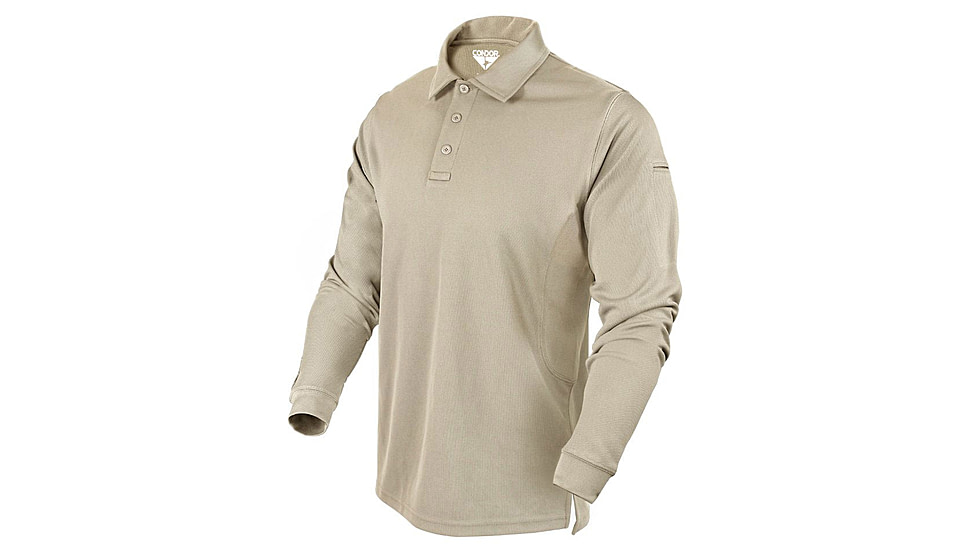 Condor Outdoor Performance Tactical Polo Long Sleeve, Silver Tan, 4XL, 101120-038-4XL