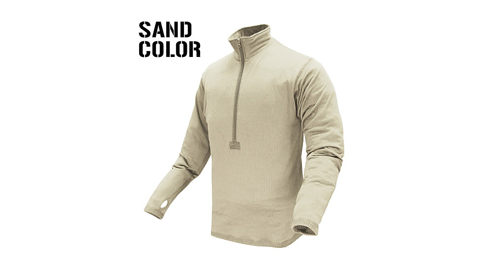 Condor Outdoor - Base II Zip Pullover Sand, XL 603-042-XL