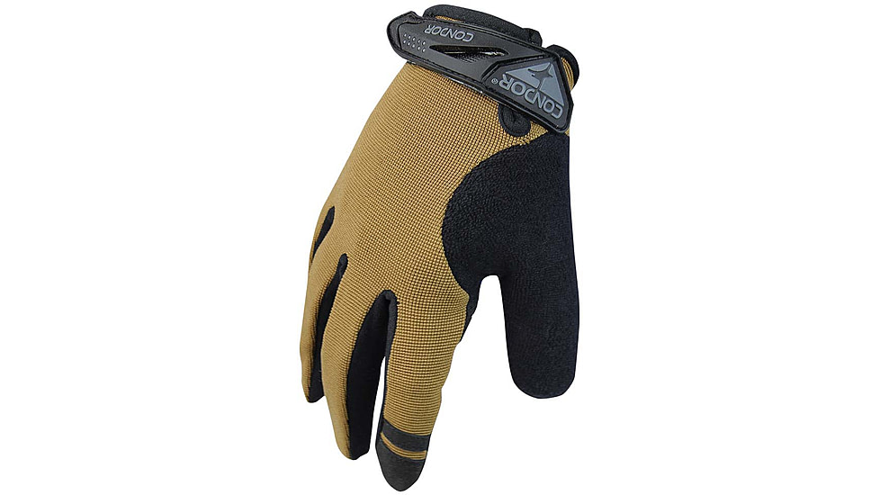 Condor Outdoor Shooter Glove, Tan / Black, Small, 228-003-08