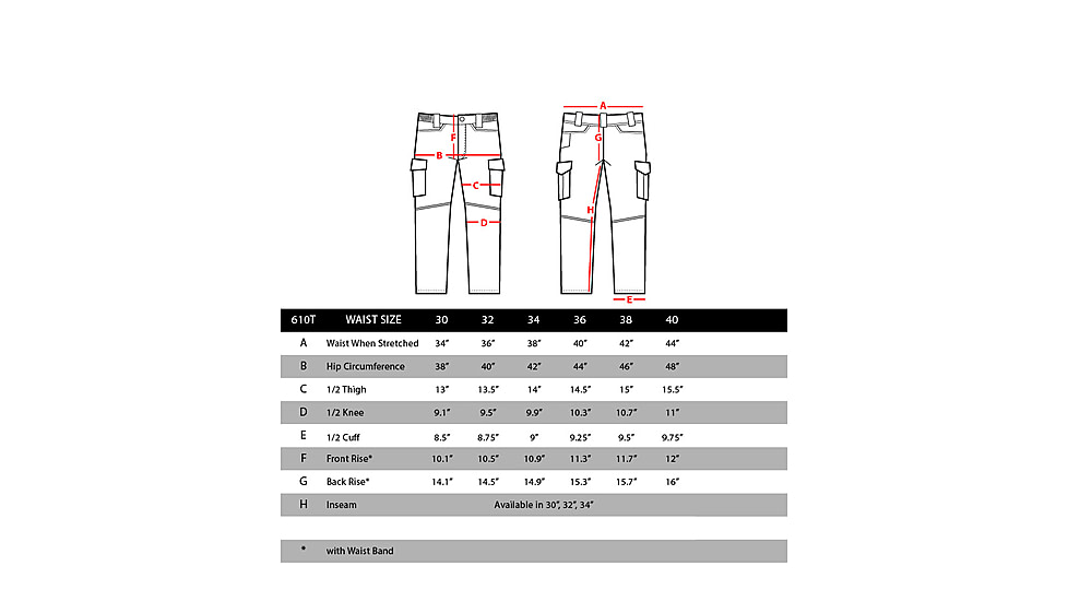Condor Outdoor Stealth Operator Pants, Navy Blue, 40 Waist x 30L, 610T-006-40-30