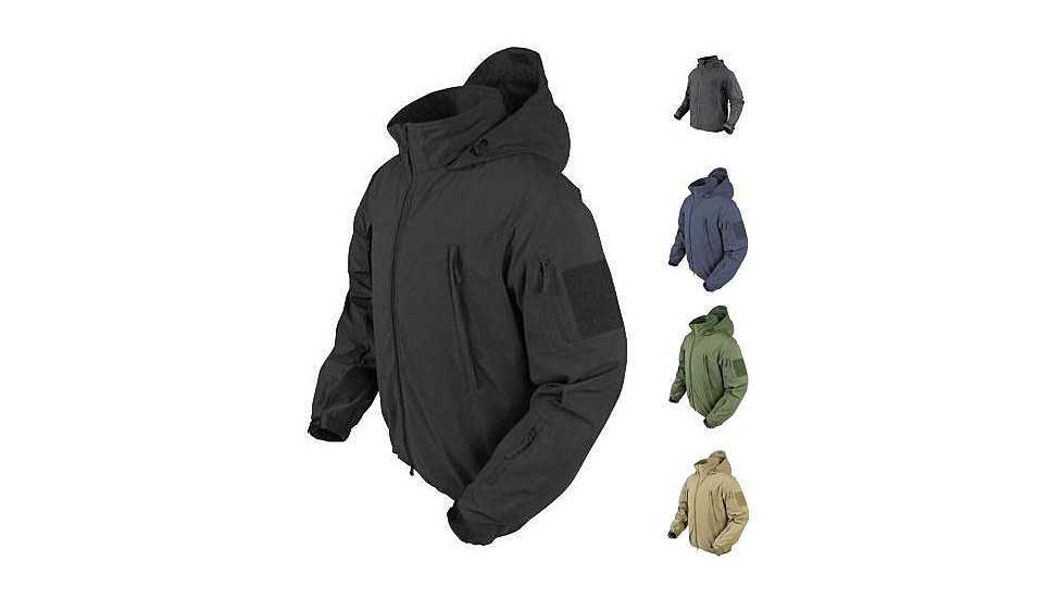 Condor Summit Zero Lightweight Soft Shell Jacket, Black, Graphite, Navy Blue, Olive Drab, Tan