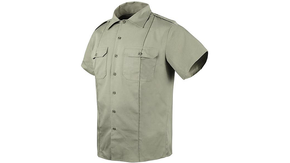 Condor Outdoor Twill Class B Short Sleeves Shirt, Silver Tan, Neck Size - 15, 101245-038-M