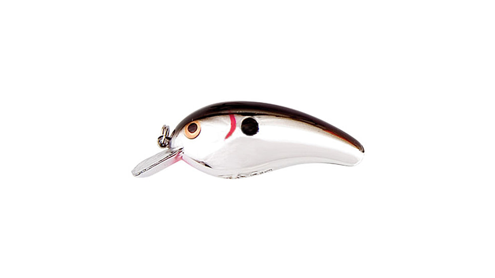 Cotton Cordell Big O Square Lip Crankbait, 2.25in, 1/3 oz, Floating, Chrome/Black, C7704