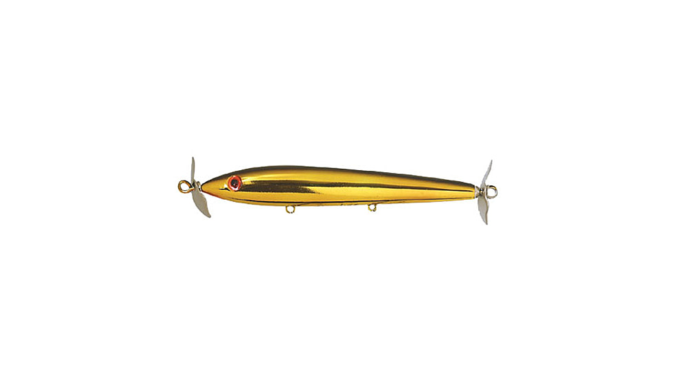Cotton Cordell Boy Howdy Topwater Prop Bait, 4.5in, 3/8 oz, Floating, Gold/Black, C4103