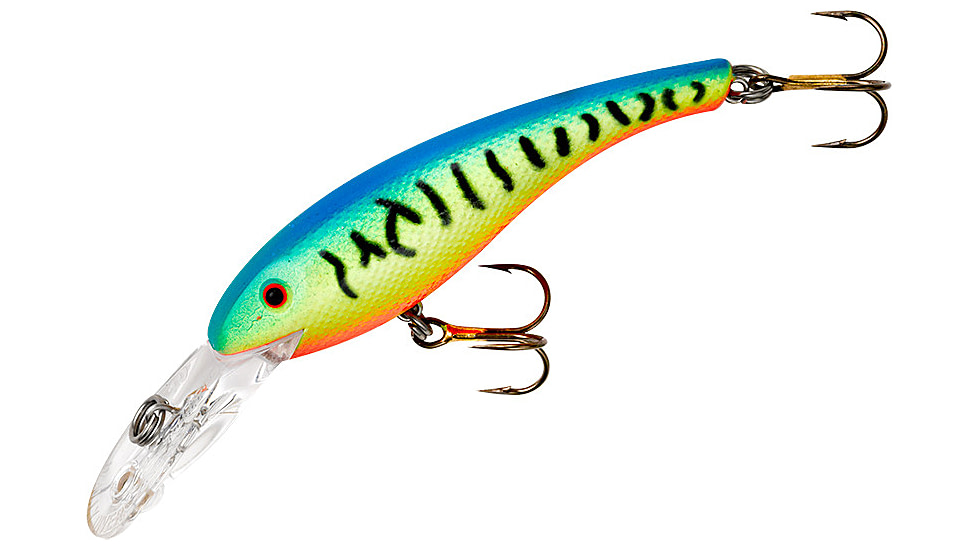 Cotton Cordell Wally Diver 1/2oz 3-1/8in Crankbait, Chart/Blue Tiger, CS6225