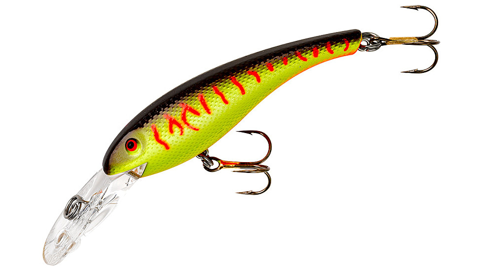 Cotton Cordell Wally Diver 1/2oz 3-1/8in Crankbait, Yellow/Brown Tiger, CS6223