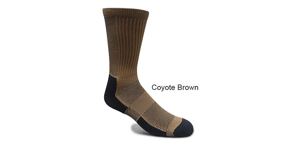 Covert Threads Jungle Sock W/ Insect Repelling Tech Od, Coyote Tan, Large, 7130 CT