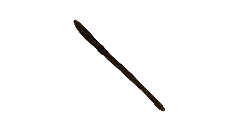 Creme Lures Scoundrel Worm, 1, 6in, Black, 103-99