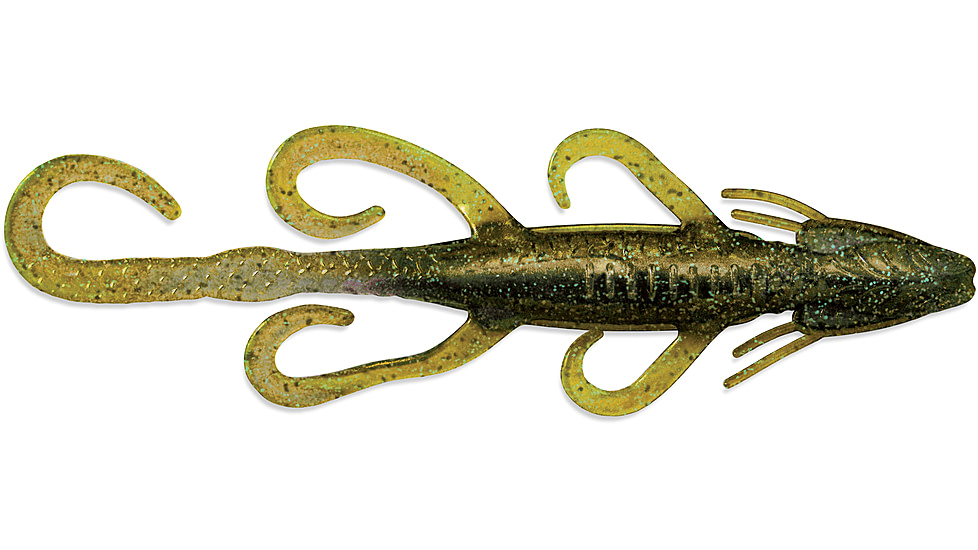 Culprit Lizard, 4, 6in, Green Pumpkin Blue Flake, DL608-70