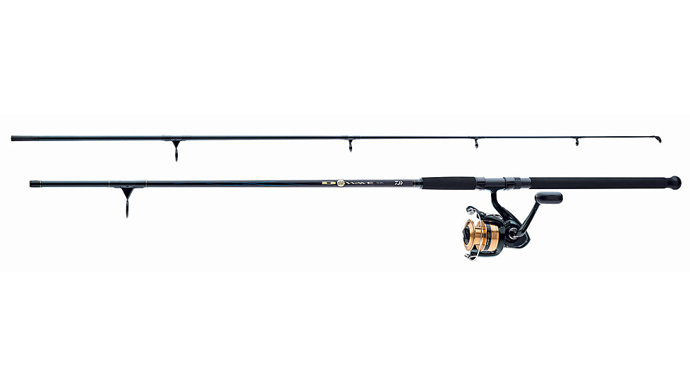 Daiwa D-Wave Saltwater Rod and Reel Combo - 2BB, 9ft, Medium, 2 Pieces, DW50F902M
