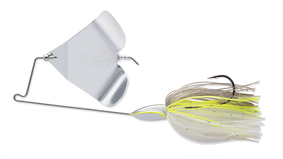 Daiwa Evergreen LB Topwater Buzzbait, 5 1/4, 3/8oz, Chartreuse Shad, LB-38-19