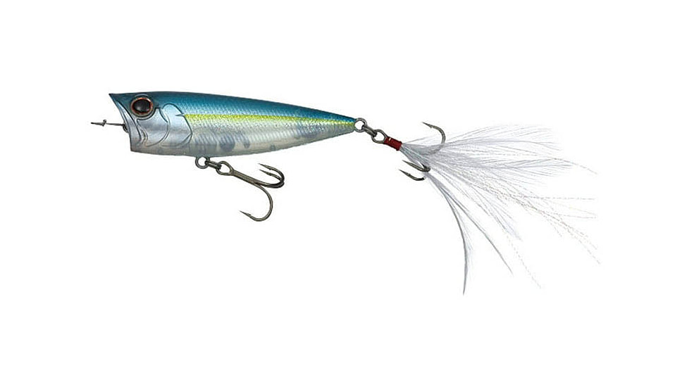 Daiwa Evergreen Topwater Popper Lure, 2 2/3in, 3/8 oz, Blue Back Herring, OB-68-239