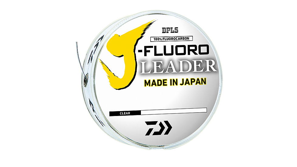Daiwa J-Fluoro Fluorocarbon Leader, 100yds, 10lb, Clear, JFL10-100