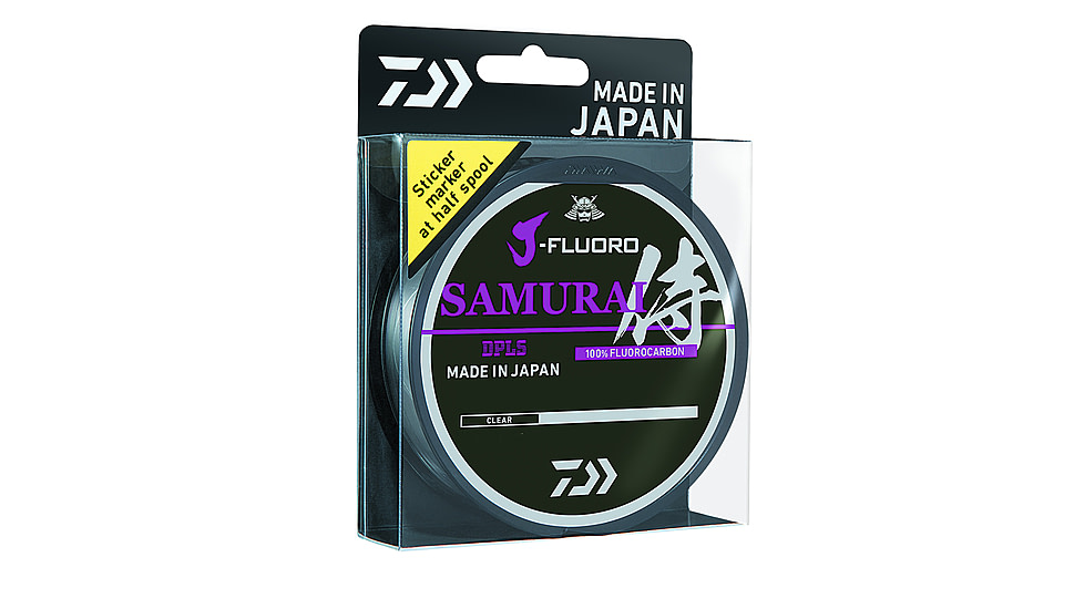 Daiwa J-Fluoro Samurai Fluorocarbon Line, Filler, 4lb 220yd, JFS4-220