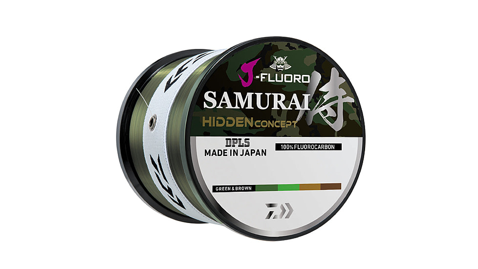 Daiwa J-Fluoro Samurai Hidden Fluorocarbon Line w/Bulk, 1000yds, 2lb, JFS2-1000H