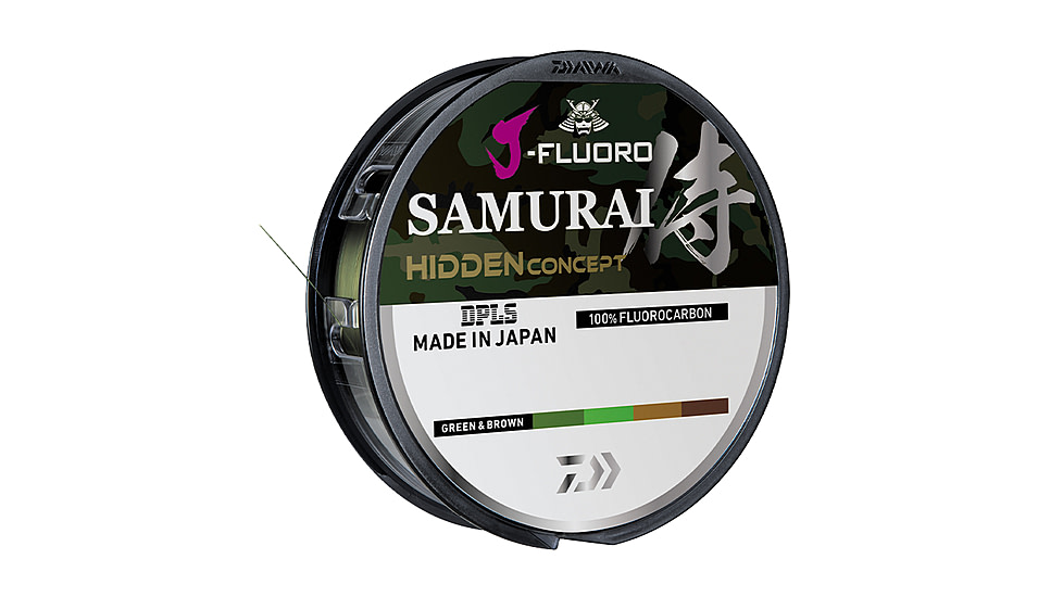 Daiwa J-Fluoro Samurai Hidden Fluorocarbon Line w/Bulk, 1000yds, 2lb, JFS2-1000H
