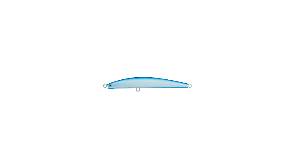 Daiwa Salt Pro Bullet Minnow Lure, 6in, 2 1/8oz, Blue And White, DSPMB15FS44