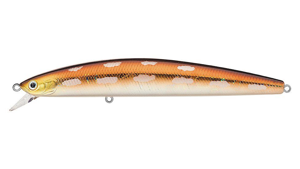 Daiwa Salt Pro Floating Minnow Lure, 6in, 1 1/9oz, Cannibal Calico, DSPM15F50