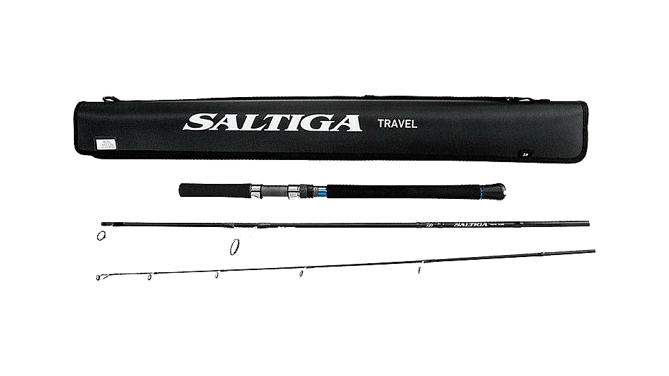 Daiwa Saltiga Saltwater Travel Spinning Rod, 7ft4, Medium Heavy, Fast, 3 Pieces, SATR743MHFS