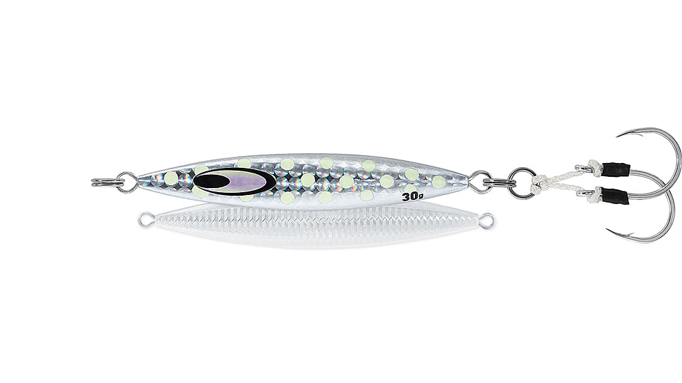 Daiwa Saltiga SK Metal Jig, 1oz, 2.7in, Glow Dot, SA-SK30G07