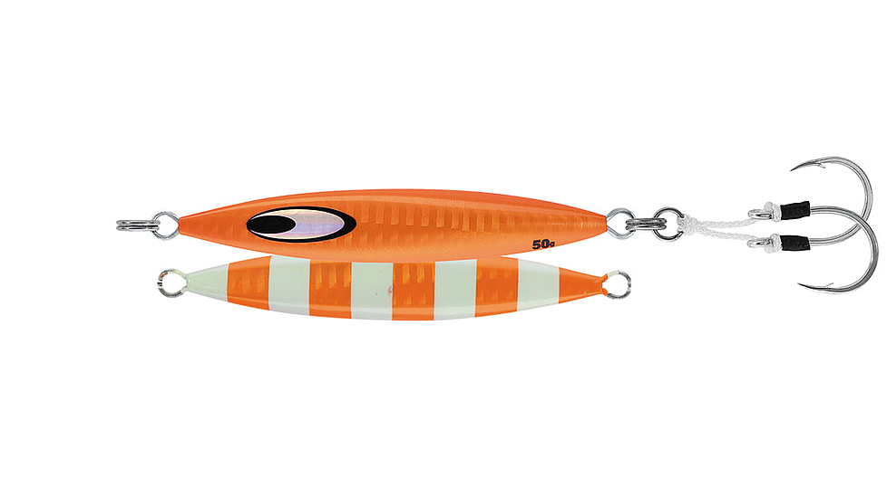 Daiwa Saltiga SK Metal Jig, 5/7oz, 2.4in, Zebra Orange, SA-SK20G08