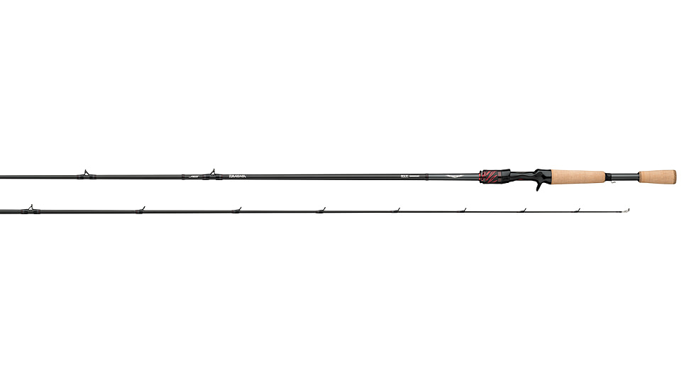 Daiwa Steez AGS Bass Casting Rod, 7ft 2in, Heavy, Fast, 1 Pieces, STAGS721HFB