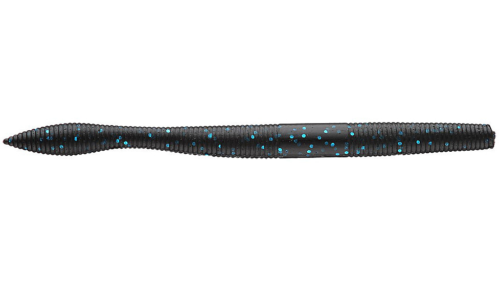 Daiwa Yamamoto Neko Fat Worm Lure, 4in, Black W/ Blue Flake, NF-4-021